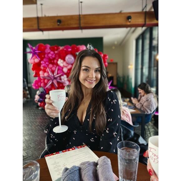 THAKOON COLLECTIVE Black Floral Ruched V-Neck Front Mini Dress Size 6 - Picture 12 of 12